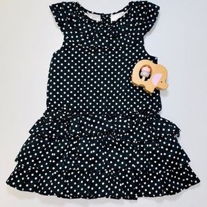 FAO black & white polka dot dress